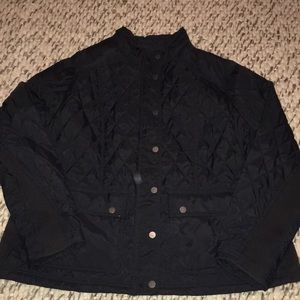 Women’s AVA & VIV black quilted jacket Size 2 NWOT